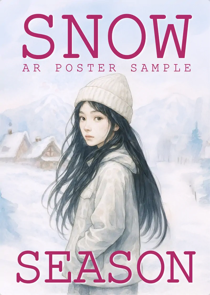 ARポスターサンプル「SNOW」